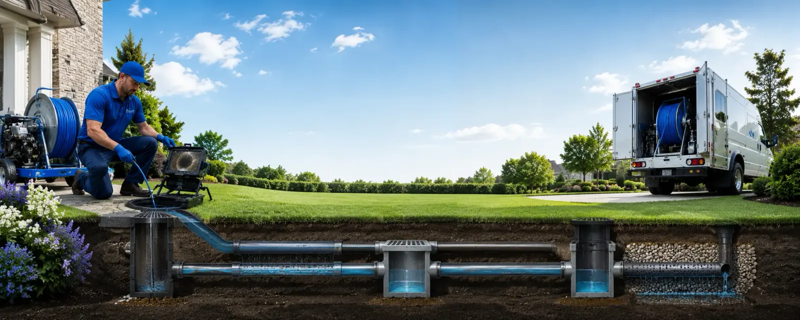 Outdoor drain cleaning information for Lee Center, IL